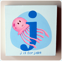 Children's Personalised Animal & Name Canvases